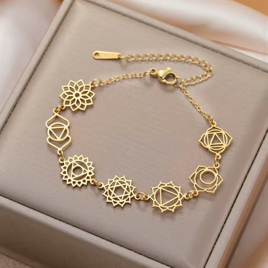 Ateloriac Bracelet: Lotus Energy (7 Chakra Harmony)