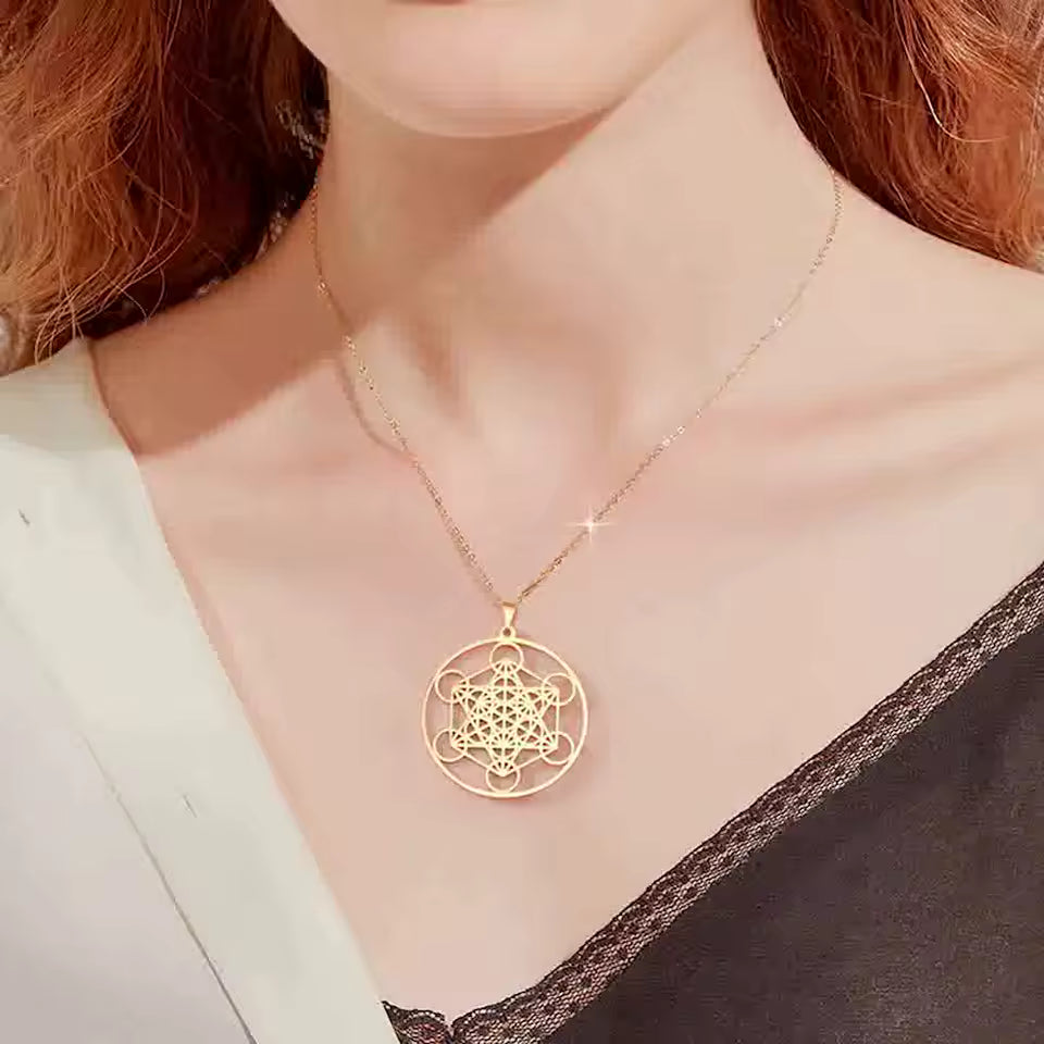 Ateloriac Pendant: Geometry of the Universe (Metatron’s Cube)