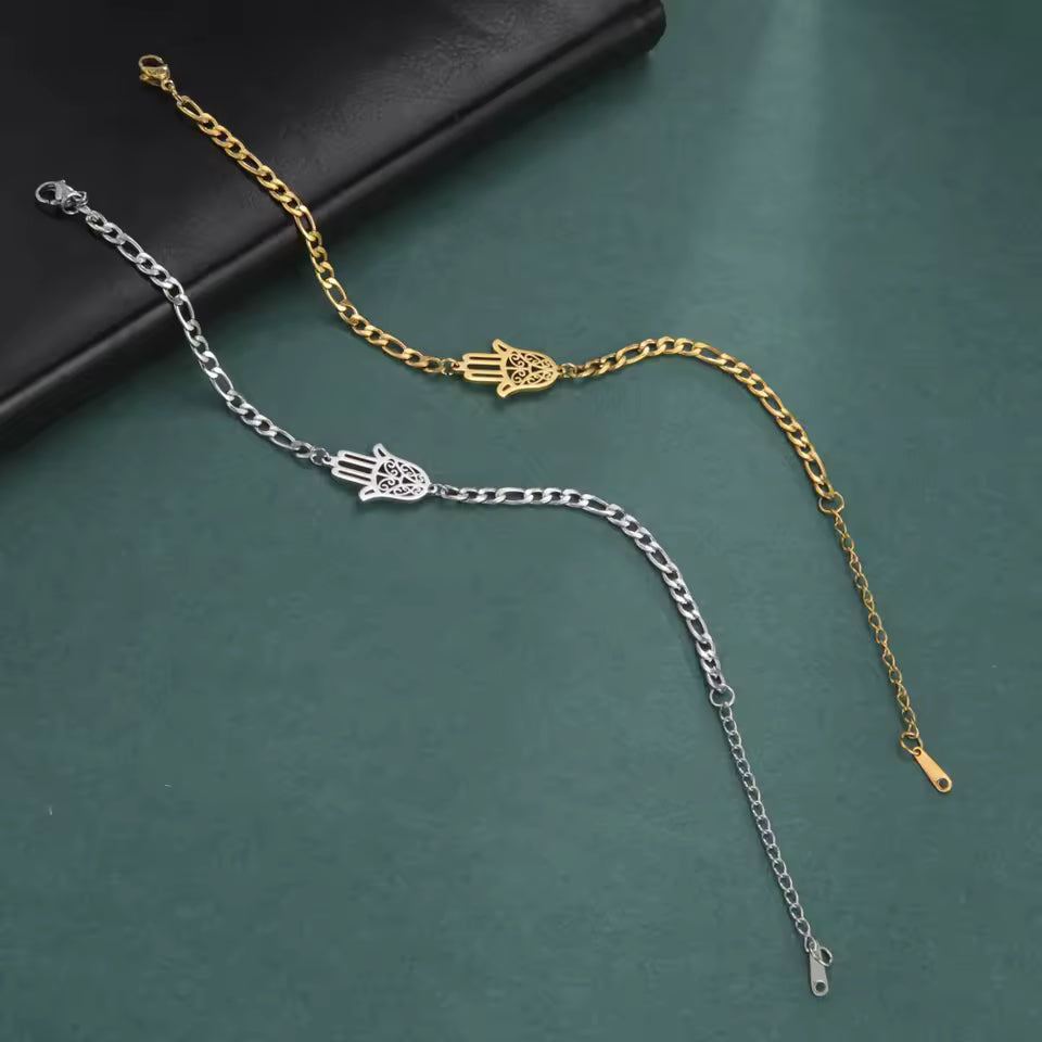 Ateloraic Bracelet: Hamsa Protection