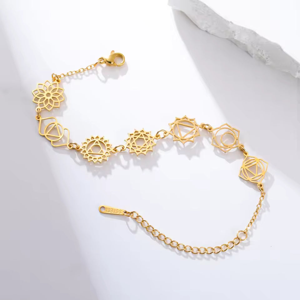 Ateloriac Bracelet: Lotus Energy (7 Chakra Harmony)