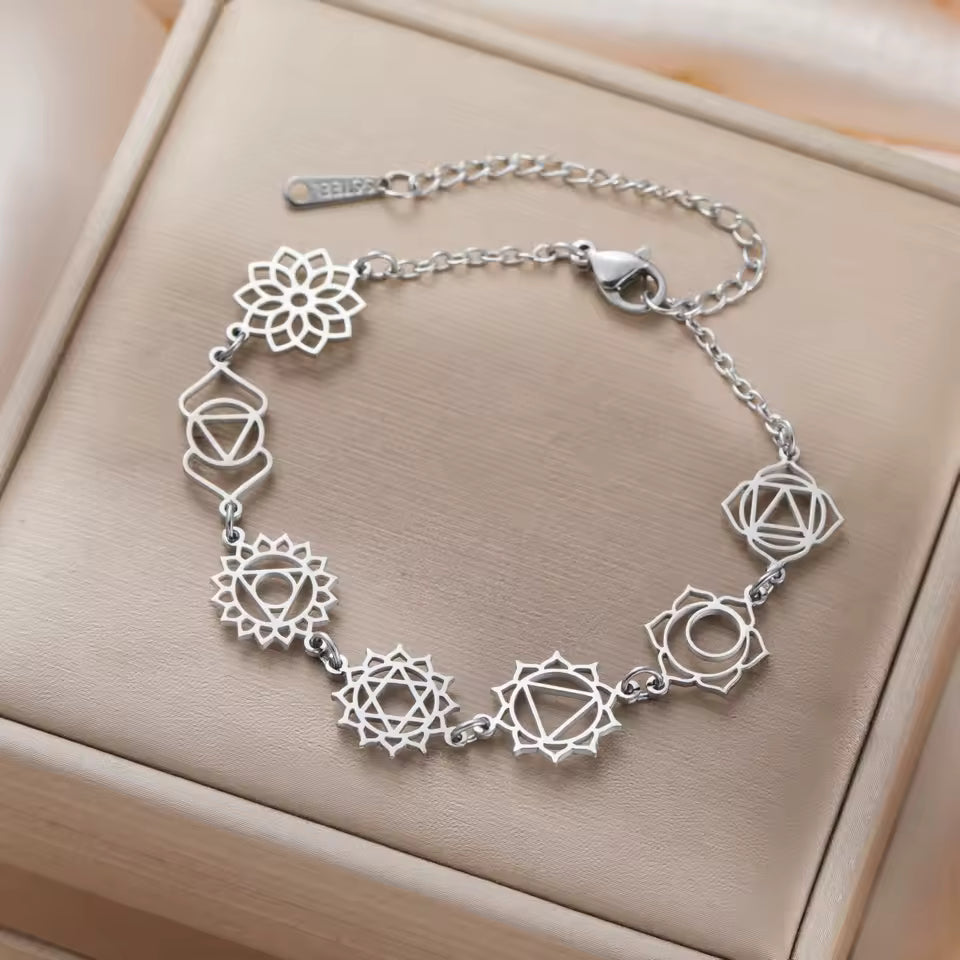 Ateloriac Bracelet: Lotus Energy (7 Chakra Harmony)